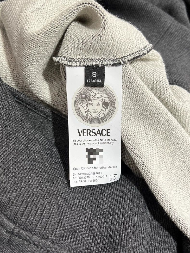 Versace VERSACE Embroidered Zip-Up Hoodie - dmc Size US M / EU 48-50 / 2 - 7 Thumbnail