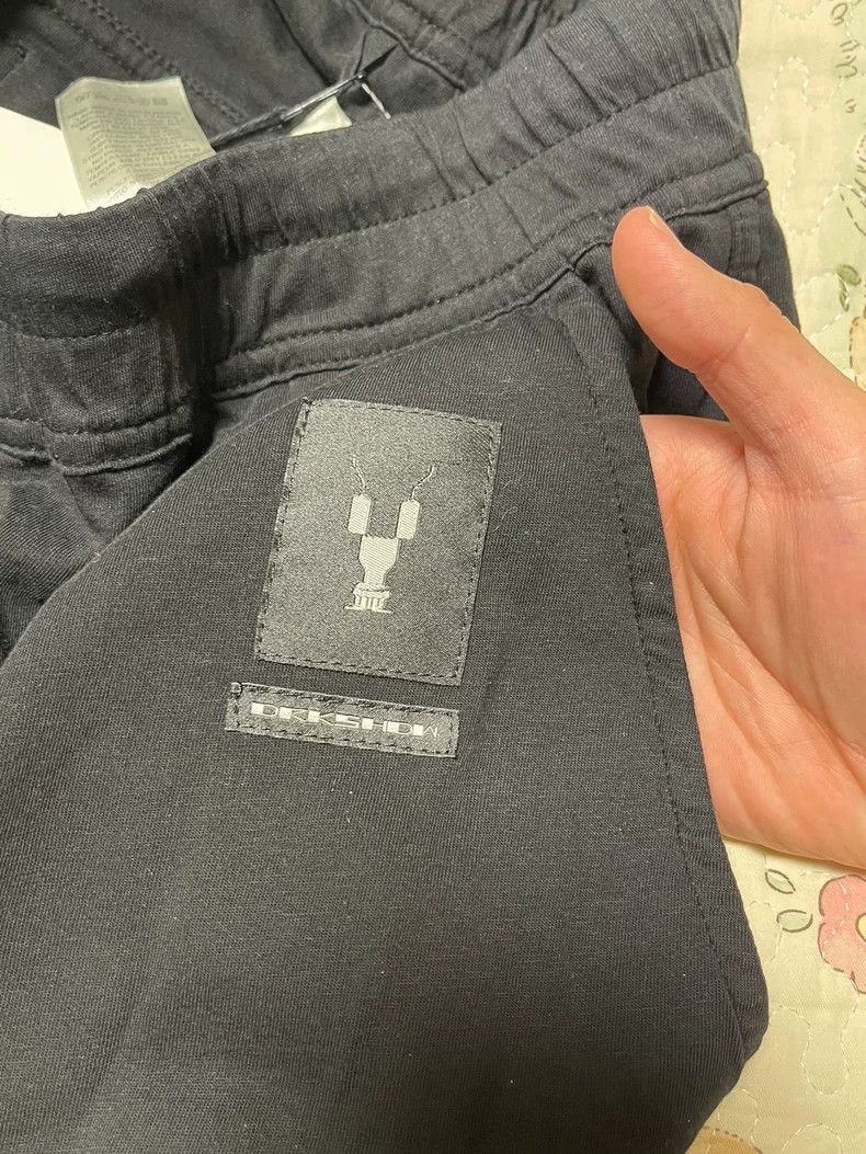 Rick Owens Drkshdw Rick Owens DRKSHDW Logo Drop-Crotch Pants - dmc Size US 32 / EU 48 - 4 Thumbnail