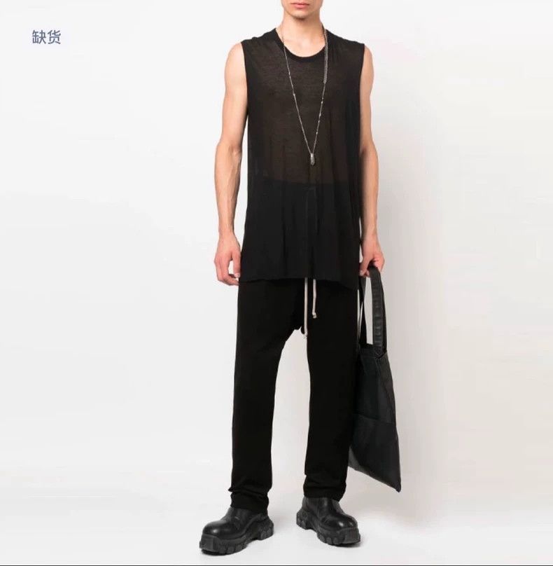 Rick Owens Rick Owens Black Drop-Crotch Pants - dmc Size US 28 / EU 44 - 4 Thumbnail