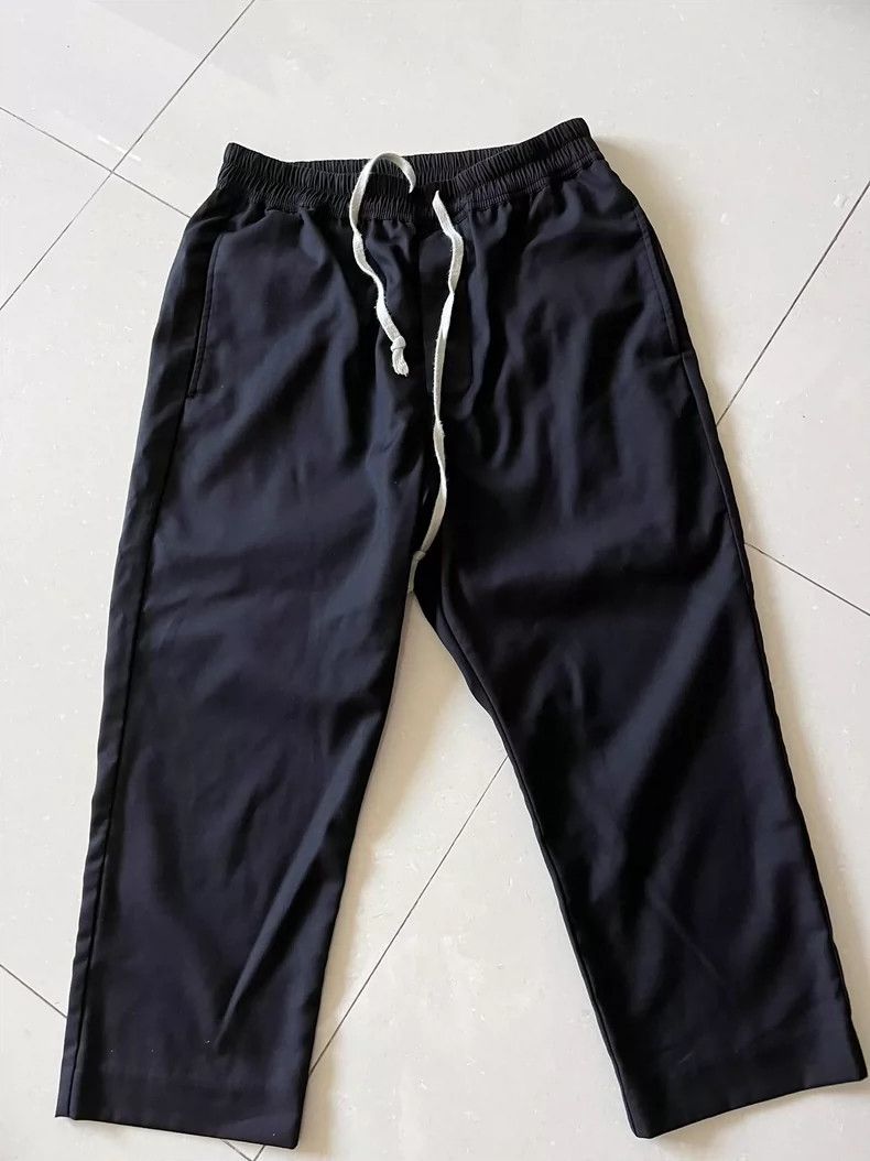 Rick Owens Rick Owens Men's Wool Cropped Casual Pants - dmc Size US 32 / EU 48 - 2 Thumbnail