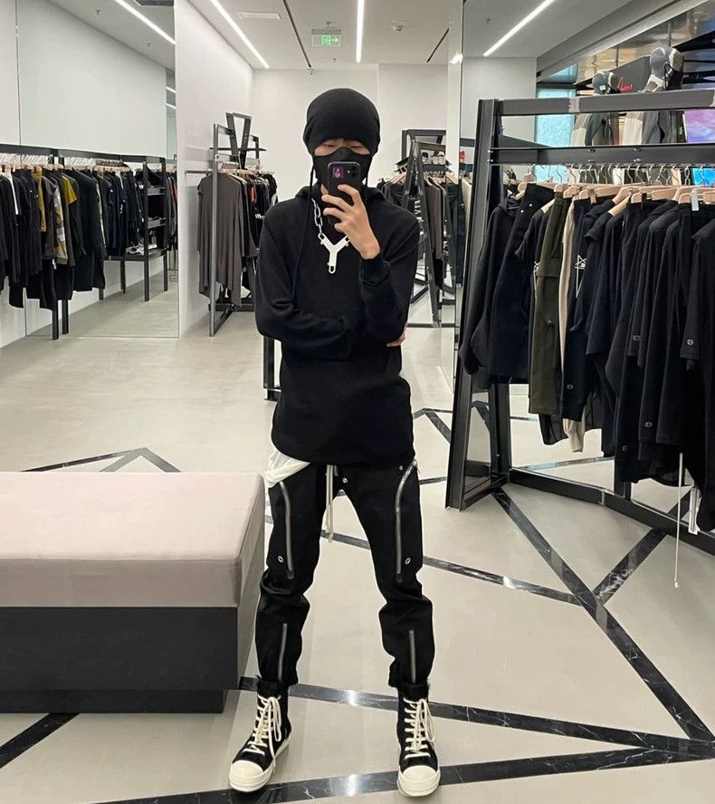 Rick Owens Rick Owens Five-Zip Black Cargo Pants - dmc Size US 34 / EU 50 - 8 Thumbnail