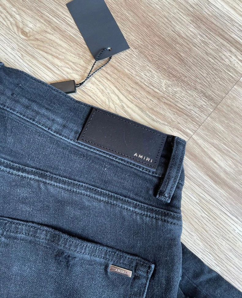 Amiri AMIRI Embroidered Distressed Black Jeans - dmc Size US 32 / EU 48 - 3 Thumbnail