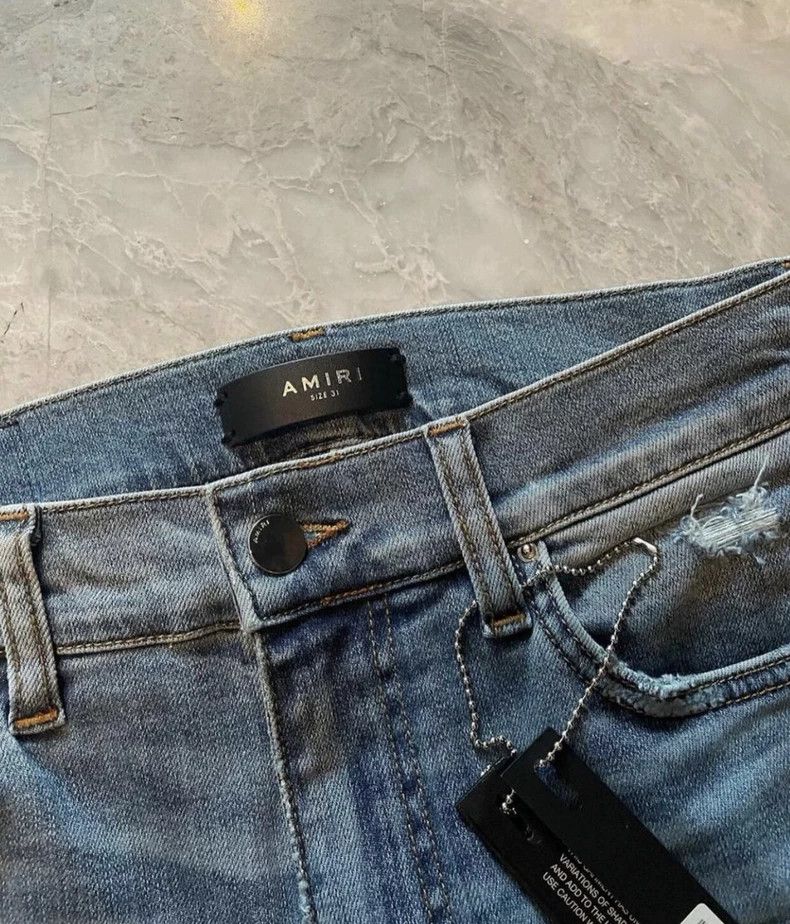 Amiri AMIRI Vintage Patchwork Blue Jeans - dmc Size US 32 / EU 48 - 2 Thumbnail