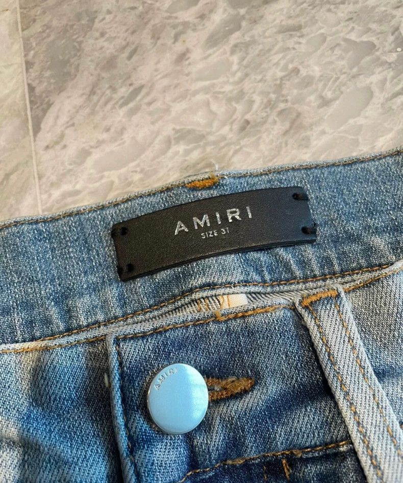 Amiri AMIRI Distressed Blue Denim Jeans - dmc Size US 31 - 2 Thumbnail