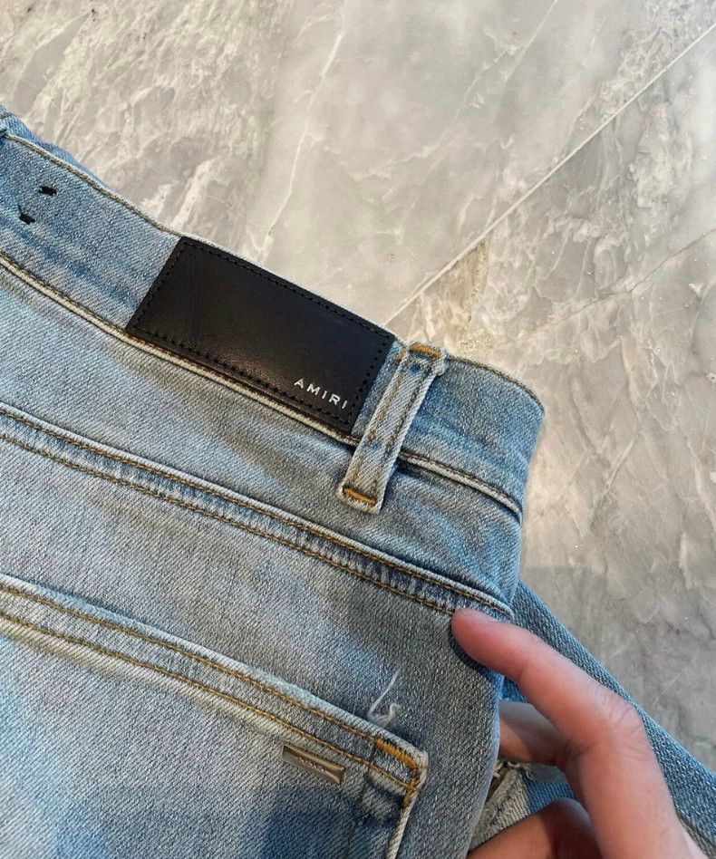 Amiri AMIRI Distressed Blue Denim Jeans - dmc Size US 31 - 3 Thumbnail