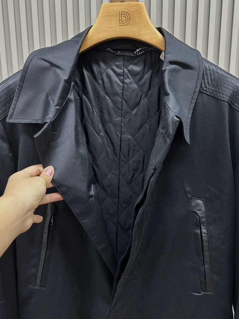 Versace VERSACE Black Casual Trench Coat with Belt - dmc Size US M / EU 48-50 / 2 - 5 Thumbnail
