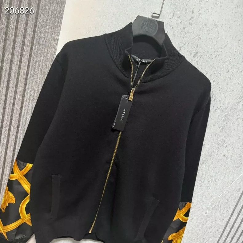 Versace Versace V19 Wool Blend Bomber Jacket - dmc Size US M / EU 48-50 / 2 - 2 Thumbnail