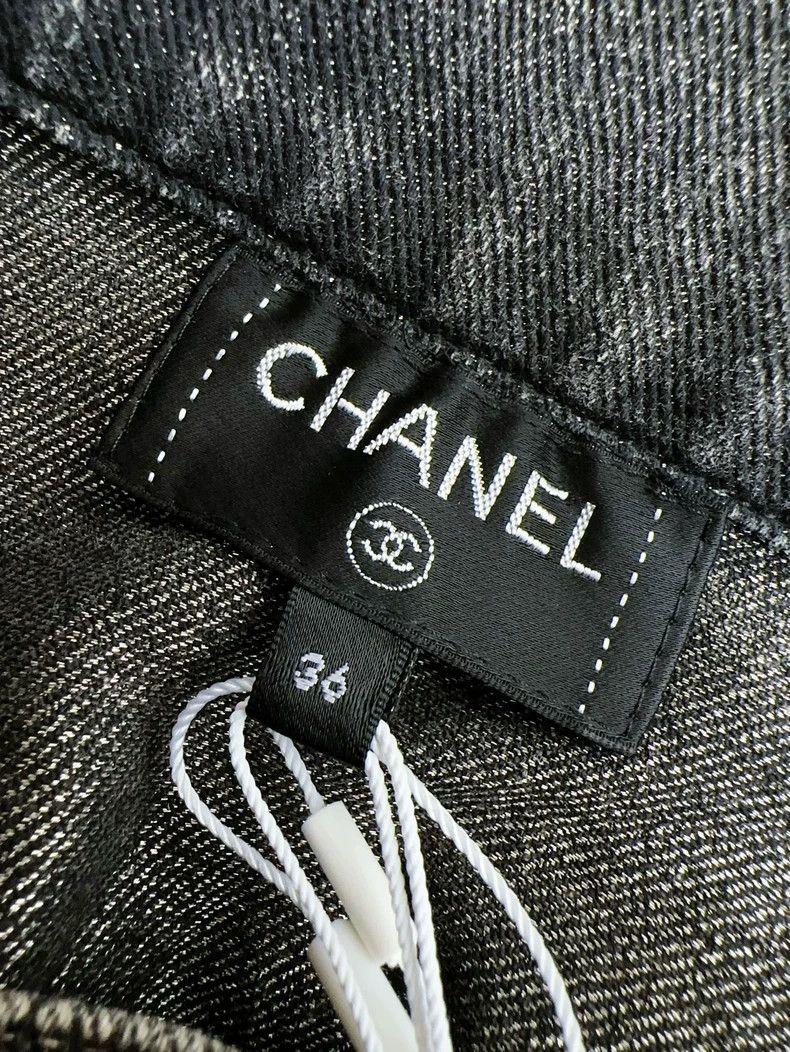 Chanel Chanel 23C Grey Denim Mini Skirt - dmc Size US 30 / EU 46 - 4 Thumbnail
