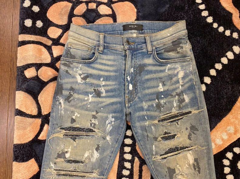 Amiri AMIRI 17SS Limited Splatter Denim Jeans - dmc Size US 30 / EU 46 - 3 Thumbnail