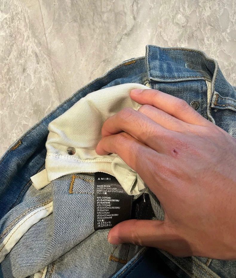 Amiri AMIRI Artistic Brushstroke Patchwork Jeans - dmc Size US 36 / EU 52 - 4 Thumbnail