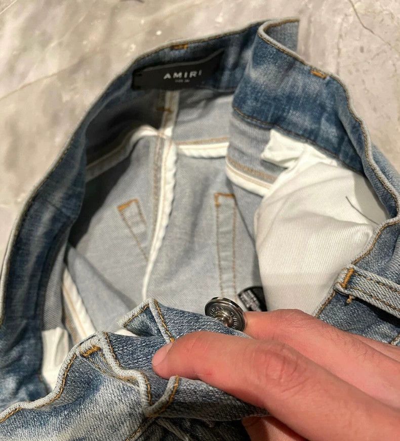Amiri AMIRI Distressed Patchwork Blue Jeans - dmc Size US 36 / EU 52 - 5 Thumbnail