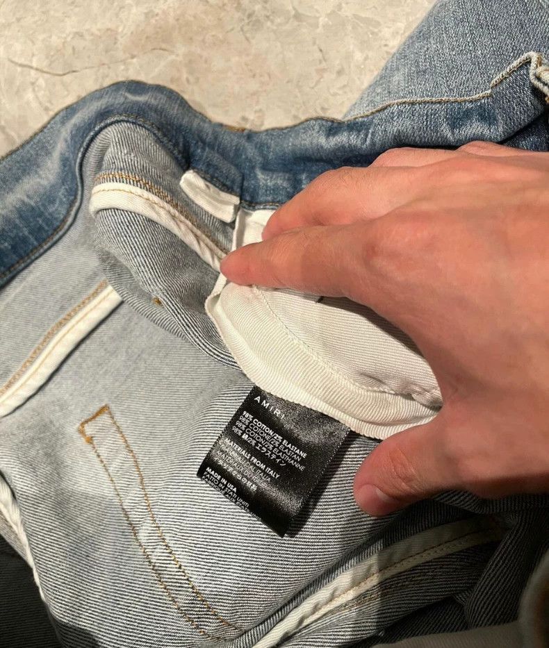 Amiri AMIRI Distressed Patchwork Blue Jeans - dmc Size US 36 / EU 52 - 4 Thumbnail