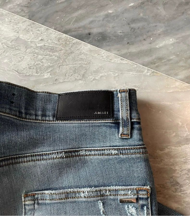 Amiri AMIRI Floral Patch Distressed Blue Jeans - dmc Size US 30 / EU 46 - 3 Thumbnail