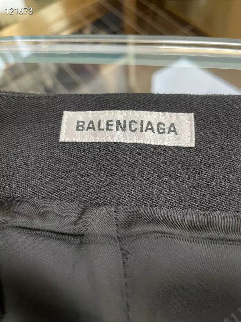 Balenciaga Balenciaga Black Wool Silk Midi Skirt - dmc Size US 30 / EU 46 - 4 Thumbnail