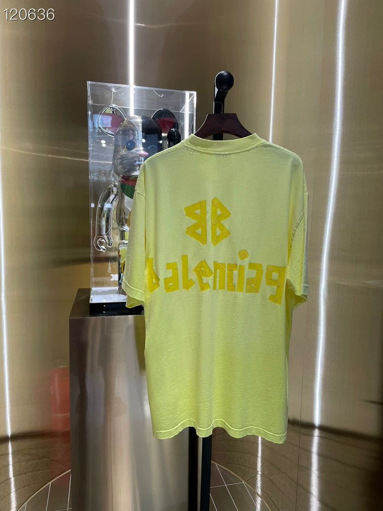 Balenciaga Balenciaga Big Logo Tape Short Sleeve T-shirt - dmc Size US M / EU 48-50 / 2 - 2 Thumbnail