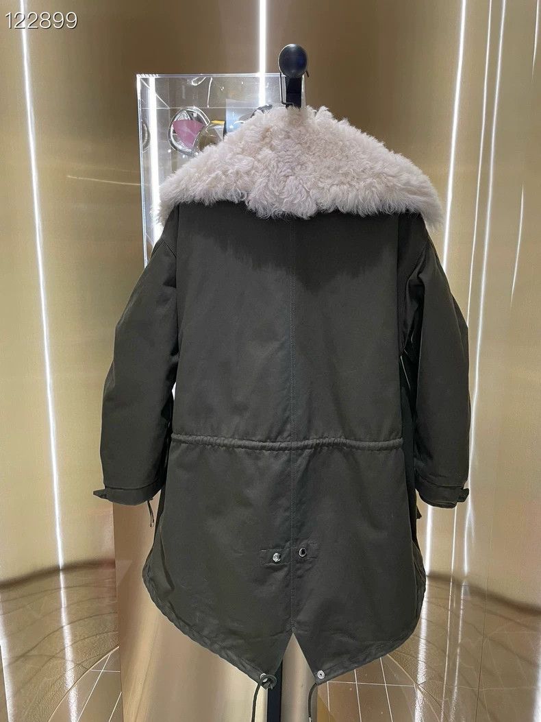 Balenciaga Balenciaga Green Faux Fur Collar Coat - dmc Size US S / EU 44-46 / 1 - 2 Thumbnail