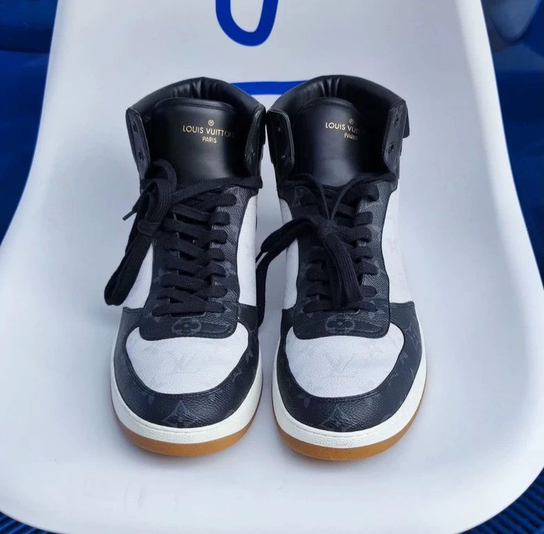Louis Vuitton Louis Vuitton Rivoli High-Top Sneakers - dmc Size US 11 / EU 44 - 4 Thumbnail