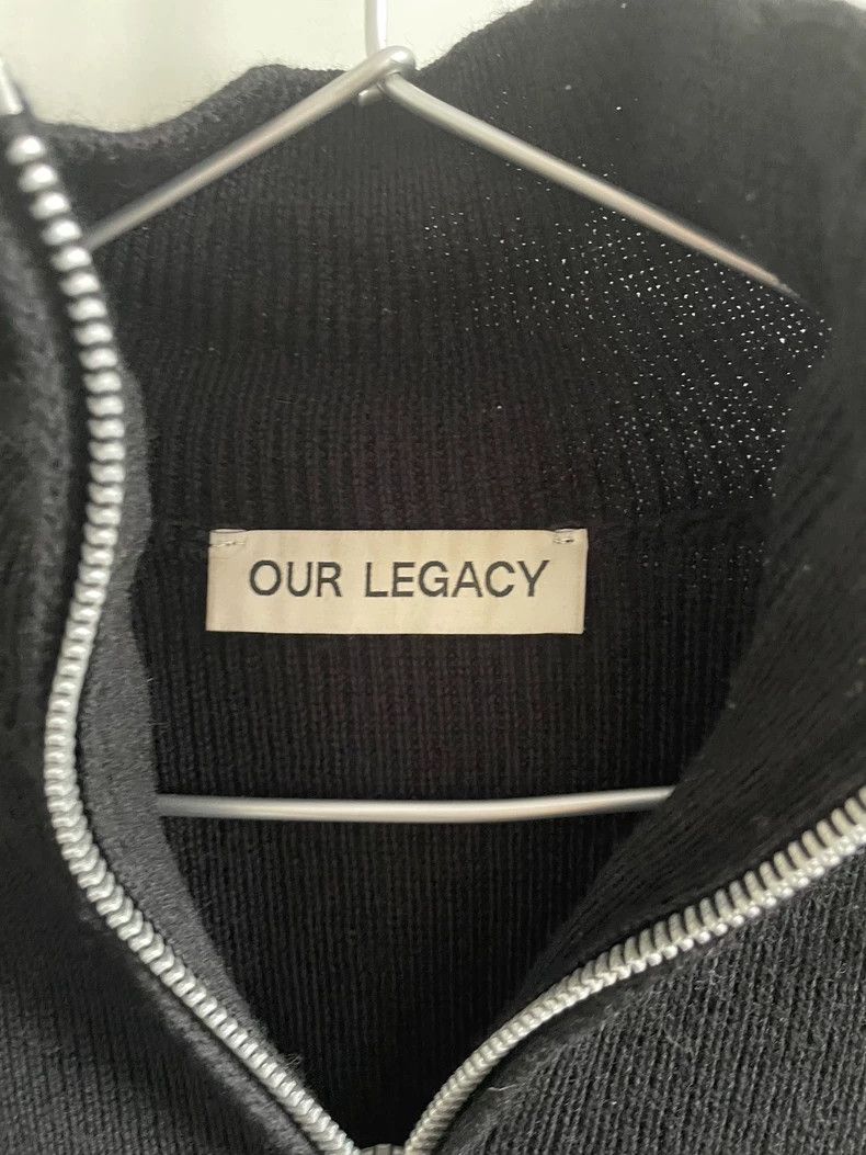 Our Legacy Our Legacy Black Wool Zip Cardigan - dmc Size US M / EU 48-50 / 2 - 4 Thumbnail