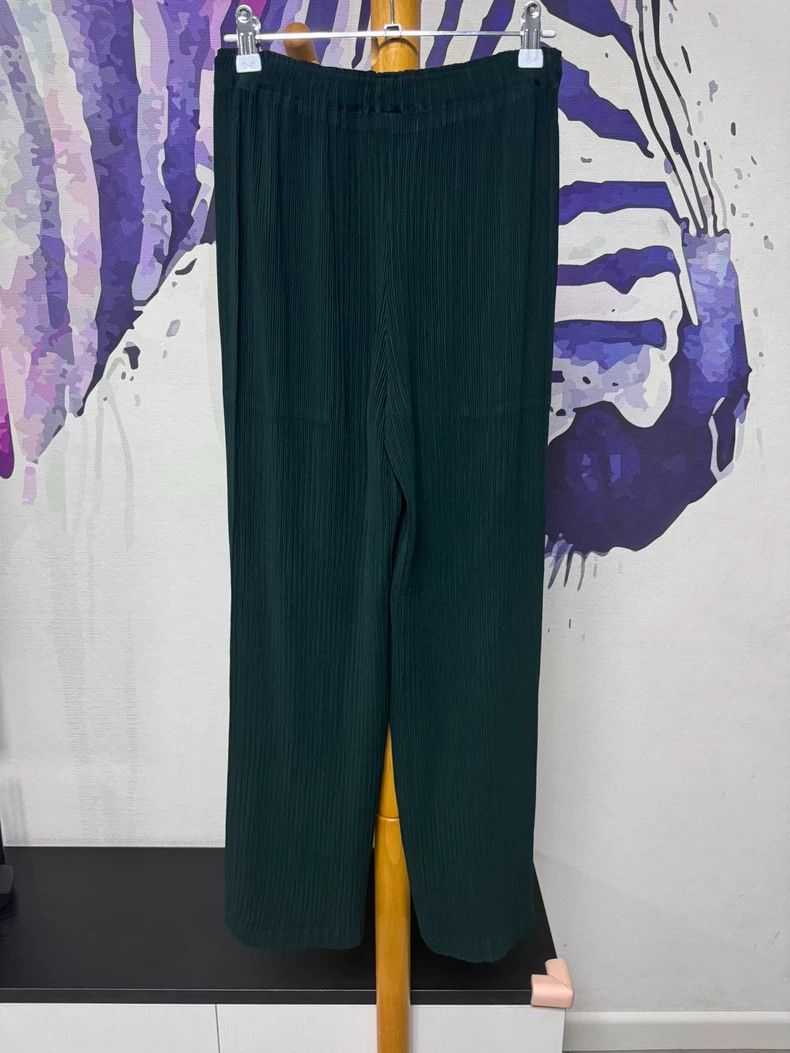 Issey Miyake Issey Miyake FF604 Pleated Straight Pants - dmc Size US 30 / EU 46 - 2 Thumbnail