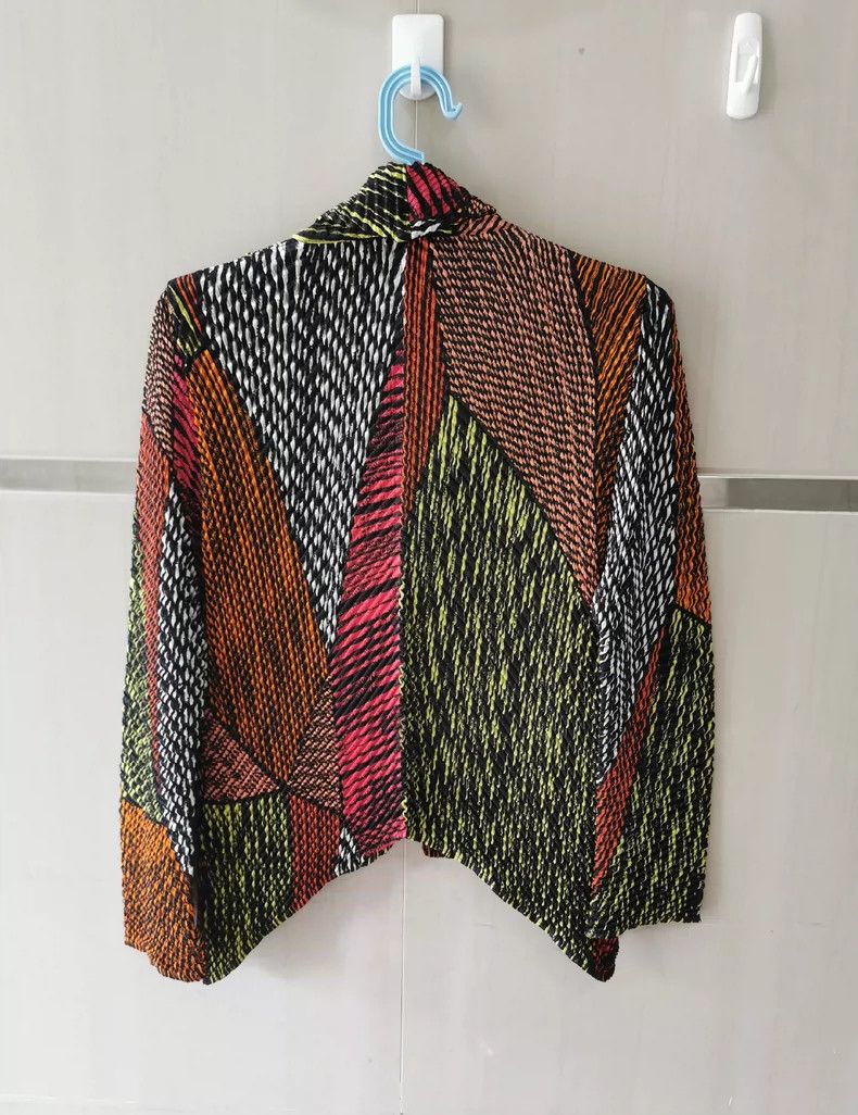 Issey Miyake Issey Miyake Pleated Colorblock Jacket - dmc Size US M / EU 48-50 / 2 - 3 Thumbnail