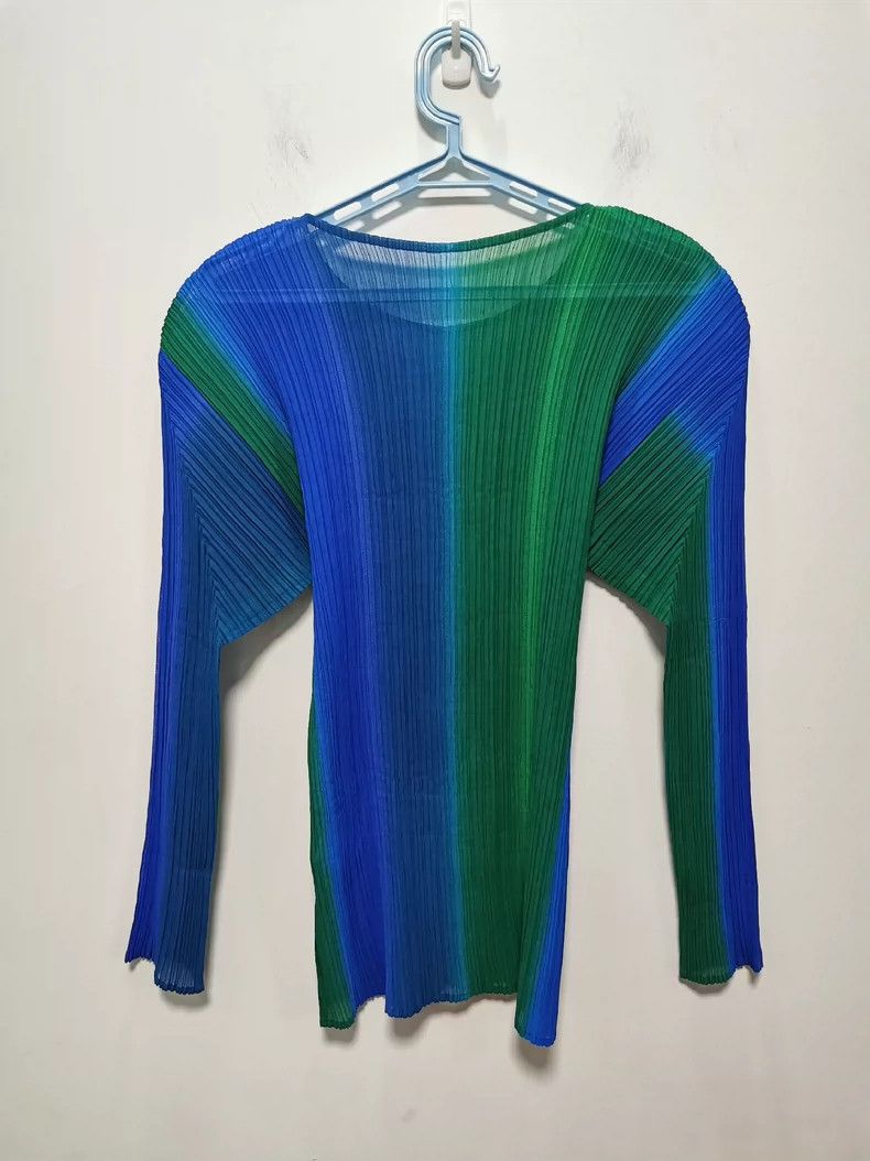 Issey Miyake Issey Miyake Gradient Long Sleeve Top - dmc Size US M / EU 48-50 / 2 - 2 Thumbnail