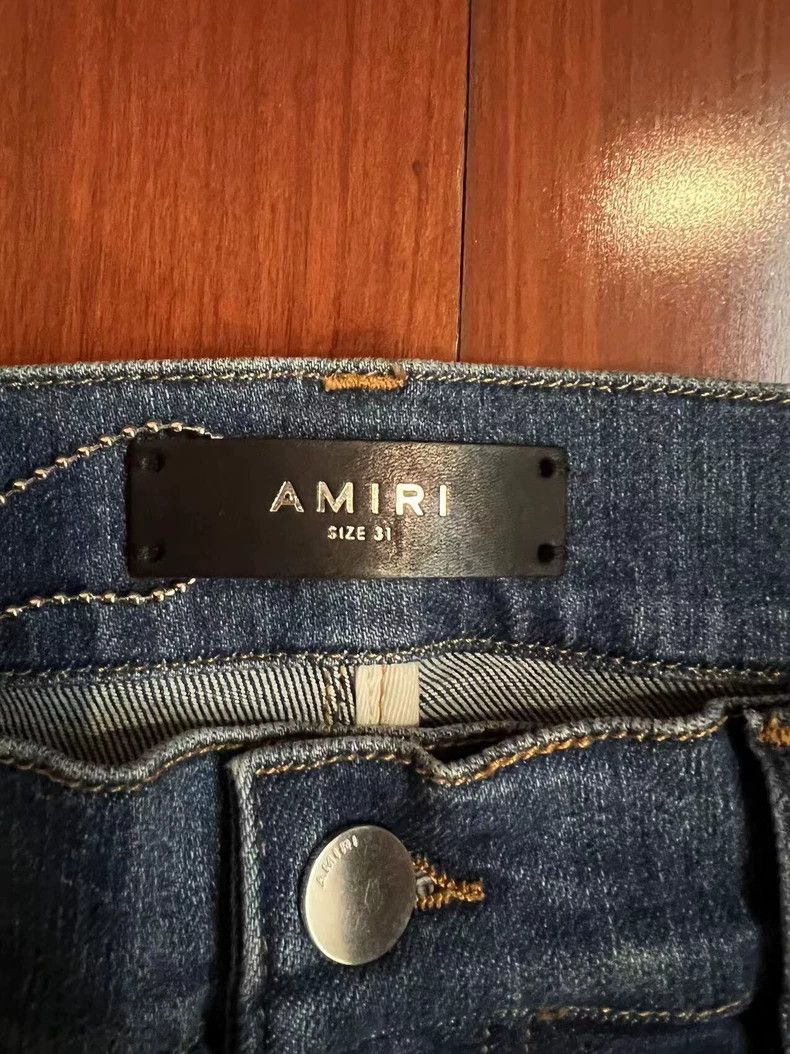Amiri AMIRI Classic Side Rhinestone Ripped Jeans - dmc Size US 31 - 3 Thumbnail