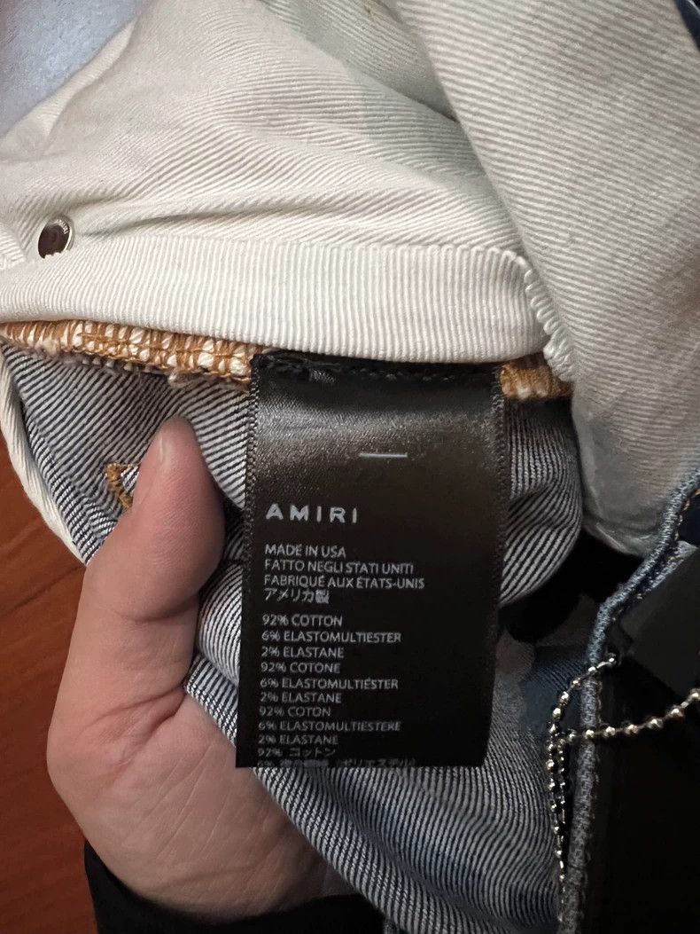 Amiri AMIRI Classic Side Rhinestone Ripped Jeans - dmc Size US 31 - 6 Thumbnail