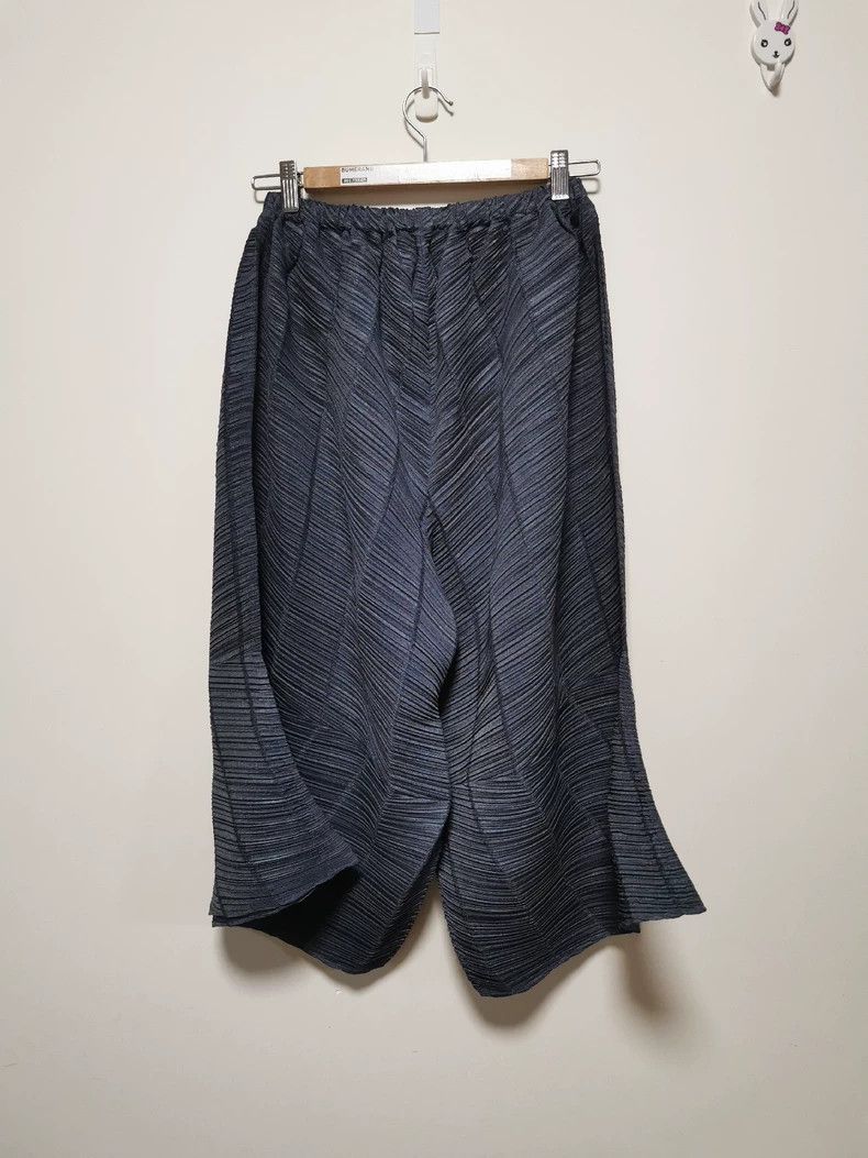 Issey Miyake Issey Miyake Bamboo Pattern Wide-Leg Pants - dmc Size US 30 / EU 46 - 2 Thumbnail