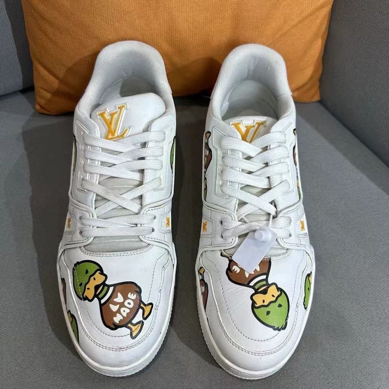 Louis Vuitton Louis Vuitton LV Trainer Nigo Duck Sneakers - dmc Size US 8 / EU 41 - 2 Thumbnail