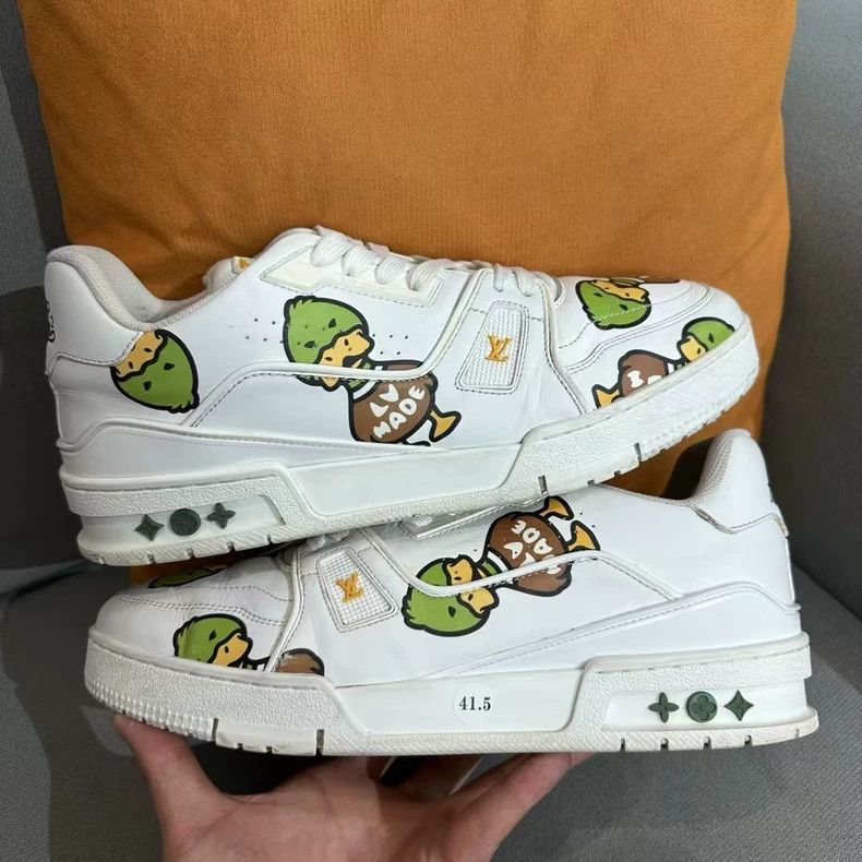 Louis Vuitton Louis Vuitton LV Trainer Nigo Duck Sneakers - dmc Size US 8 / EU 41 - 7 Thumbnail