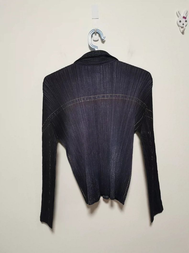 Issey Miyake Issey Miyake Pleated Denim Jacket - dmc Size US M / EU 48-50 / 2 - 2 Thumbnail