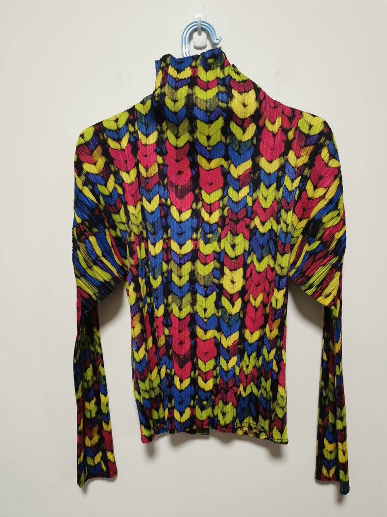 Issey Miyake Issey Miyake Pleated Wheat Ear Top - dmc Size US M / EU 48-50 / 2 - 2 Thumbnail