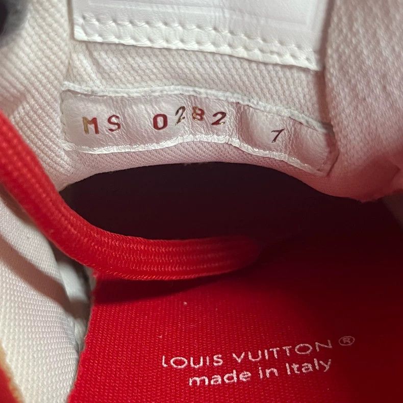 Louis Vuitton Louis Vuitton White Red Low Top Sneakers - dmc Size US 7 / EU 40 - 6 Thumbnail