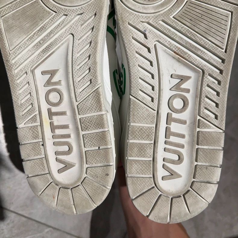 Louis Vuitton Louis Vuitton Trainer White Green Sneakers - dmc Size US 10 / EU 43 - 6 Thumbnail