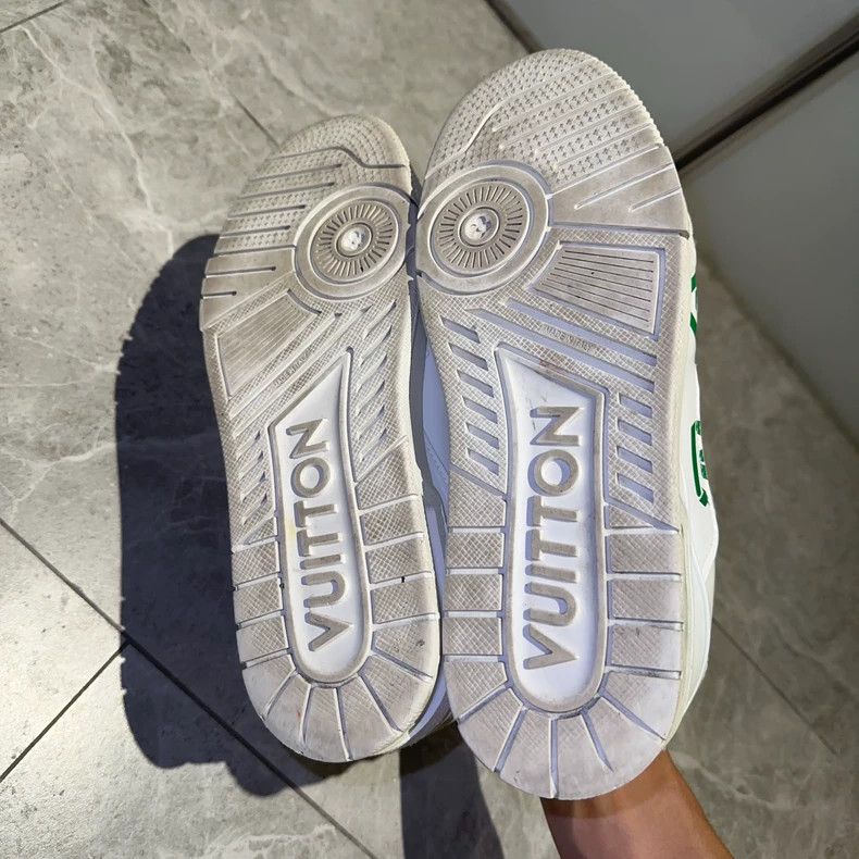Louis Vuitton Louis Vuitton Trainer White Green Sneakers - dmc Size US 10 / EU 43 - 4 Thumbnail