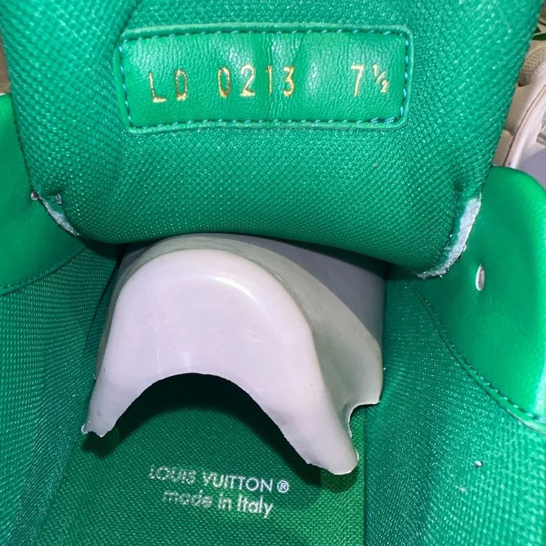 Louis Vuitton Louis Vuitton Trainer White Green Sneakers - dmc Size US 10 / EU 43 - 8 Thumbnail