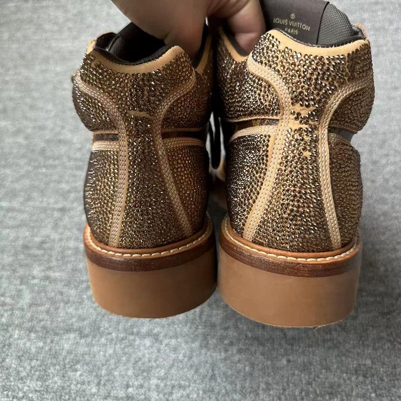 Louis Vuitton Louis Vuitton Studded Monogram Martin Boots - dmc Size US 7 / EU 40 - 4 Thumbnail