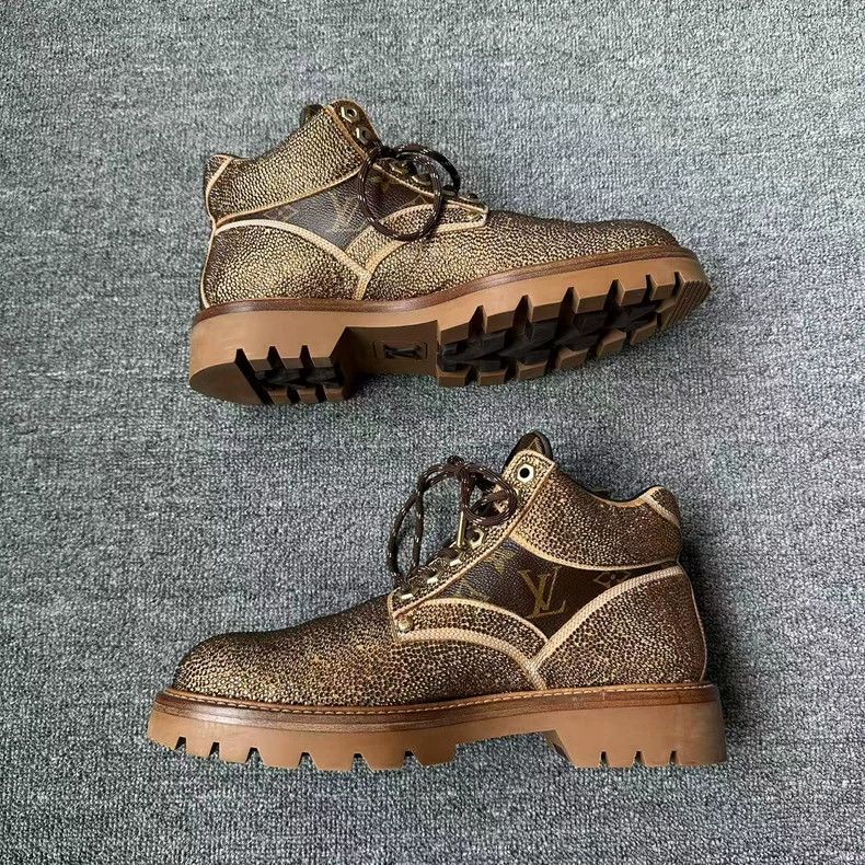Louis Vuitton Louis Vuitton Studded Monogram Martin Boots - dmc Size US 7 / EU 40 - 5 Thumbnail