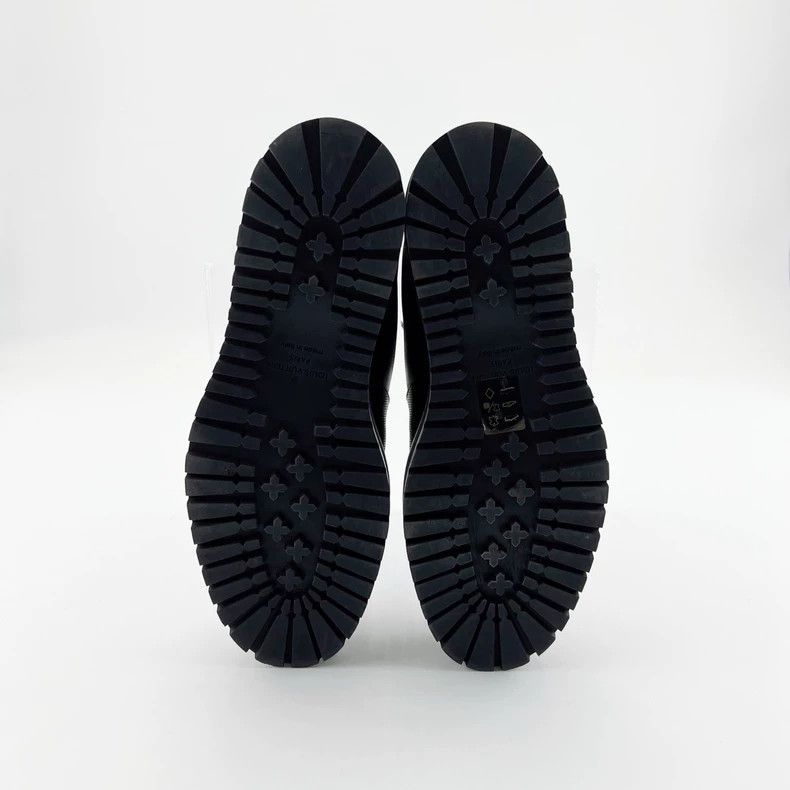 Louis Vuitton Louis Vuitton Black Checkerboard Logo Martin Boots - dmc Size US 8 / EU 41 - 5 Thumbnail