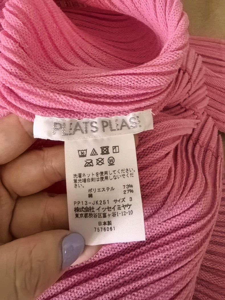 Issey Miyake Issey Miyake Pleats Please Pink Top - dmc Size US M / EU 48-50 / 2 - 4 Thumbnail