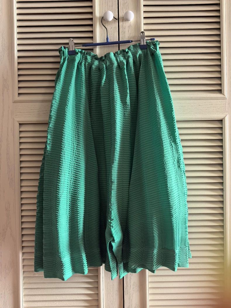 Issey Miyake Issey Miyake Pleated Green Shorts - dmc Size US 30 / EU 46 - 2 Thumbnail