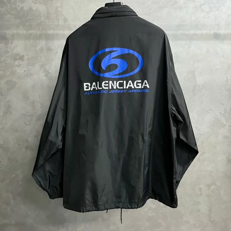 Balenciaga Balenciaga Black Logo Print Long Sleeve Jacket - dmc Size US S / EU 44-46 / 1 - 2 Thumbnail