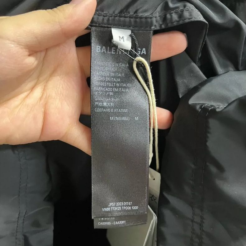 Balenciaga Balenciaga Black Logo Print Long Sleeve Jacket - dmc Size US S / EU 44-46 / 1 - 4 Thumbnail