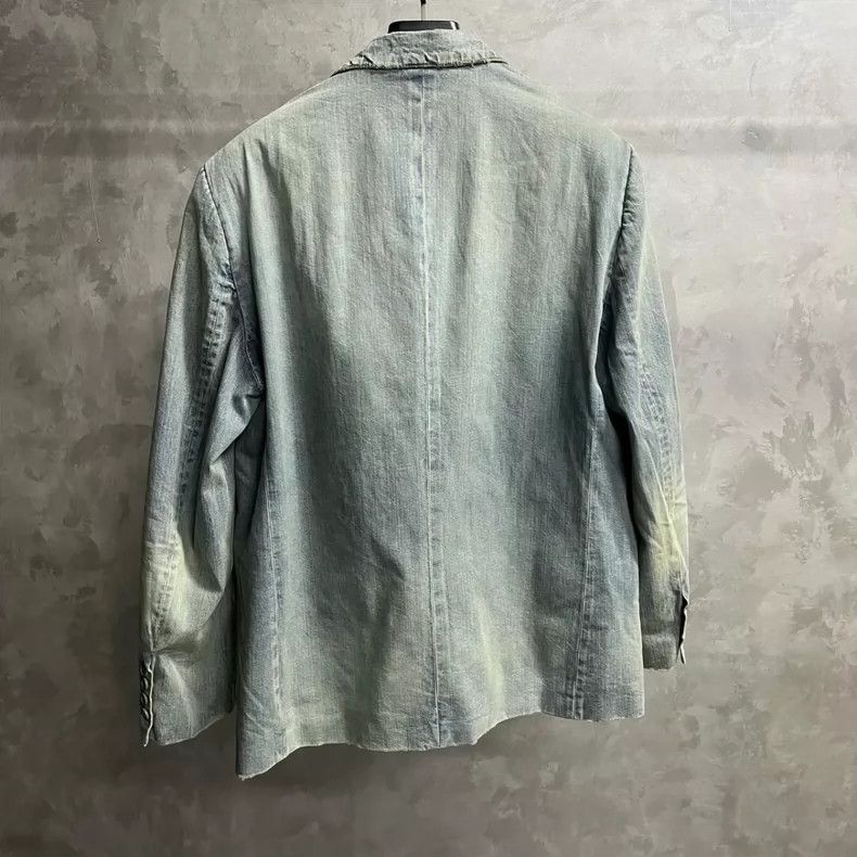 Balenciaga Balenciaga Distressed Denim Suit Jacket - dmc Size US S / EU 44-46 / 1 - 2 Thumbnail