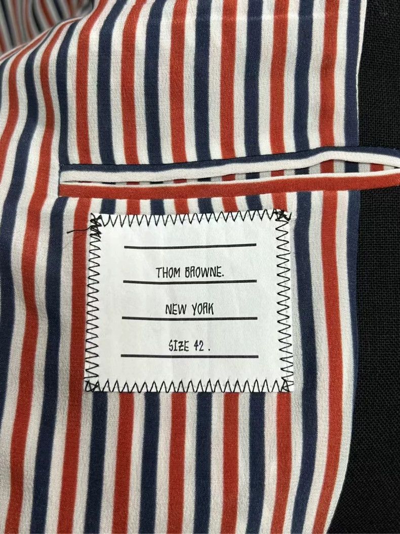 Thom Browne Thom Browne Fringe Distressed Blazer - dmc Size US M / EU 48-50 / 2 - 4 Thumbnail