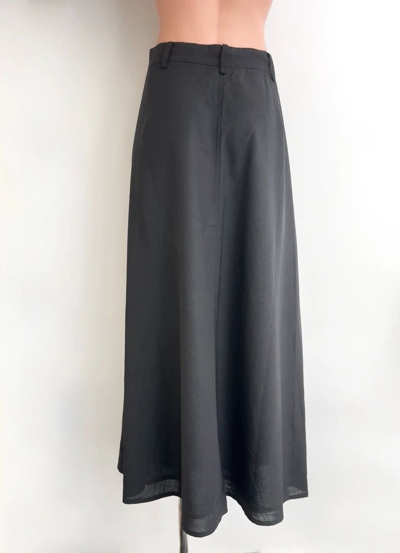 Yohji Yamamoto Yohji Yamamoto Y's Black Skirt with White Buttons - dmc Size US 30 / EU 46 - 4 Thumbnail