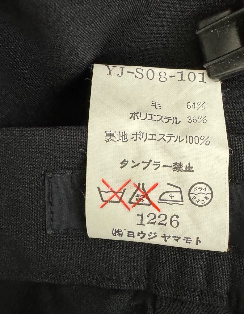Yohji Yamamoto Yohji Yamamoto Y's Black Skirt with White Buttons - dmc Size US 30 / EU 46 - 7 Thumbnail