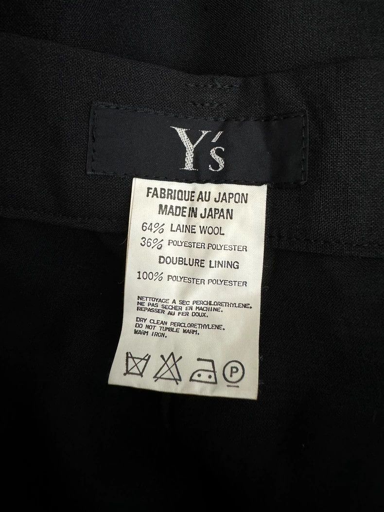 Yohji Yamamoto Yohji Yamamoto Y's Black Skirt with White Buttons - dmc Size US 30 / EU 46 - 6 Thumbnail