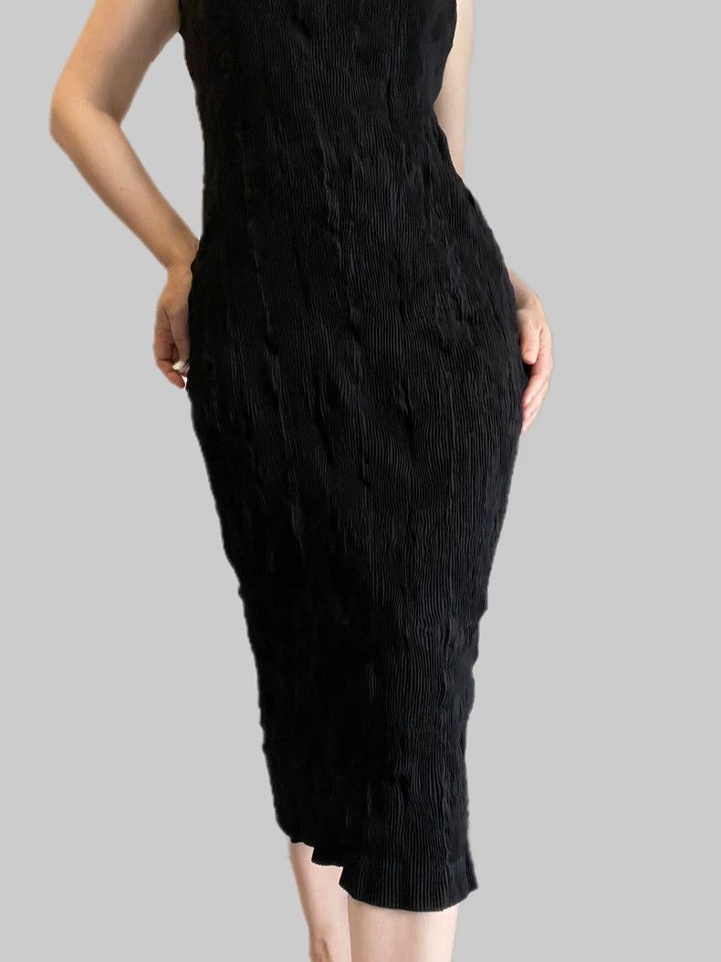 Issey Miyake Issey Miyake Pleated Sleeveless Dress - dmc Size US 30 / EU 46 - 2 Thumbnail