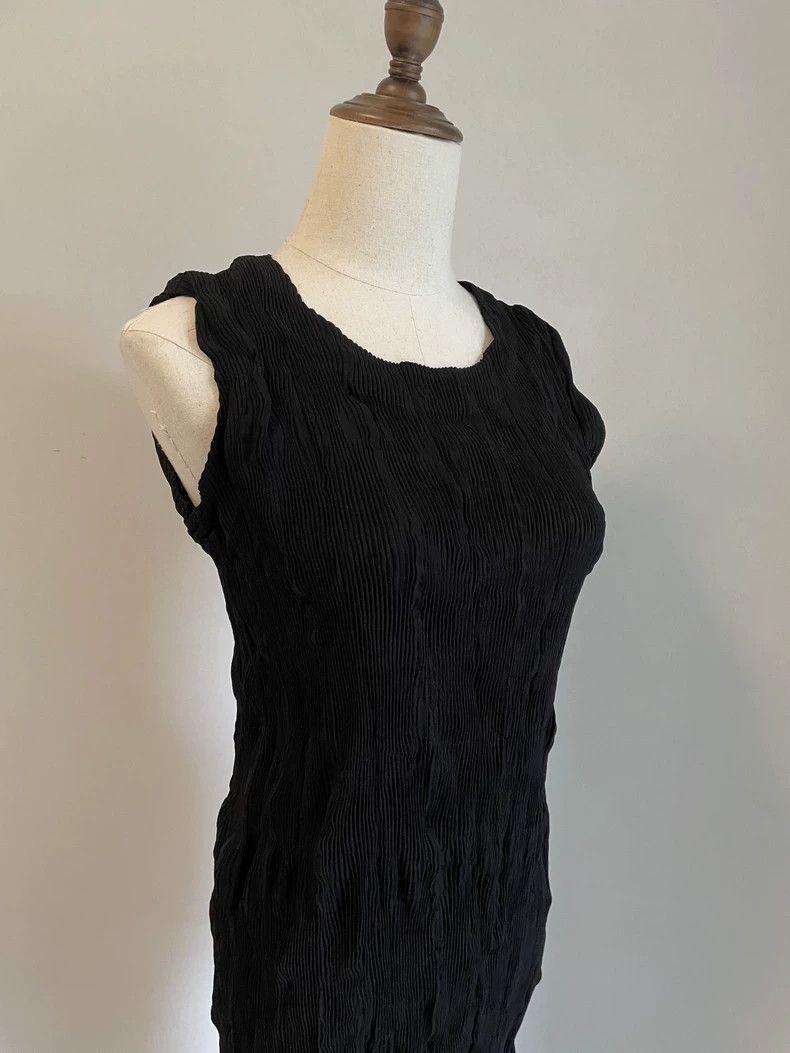 Issey Miyake Issey Miyake Pleated Sleeveless Dress - dmc Size US 30 / EU 46 - 7 Thumbnail
